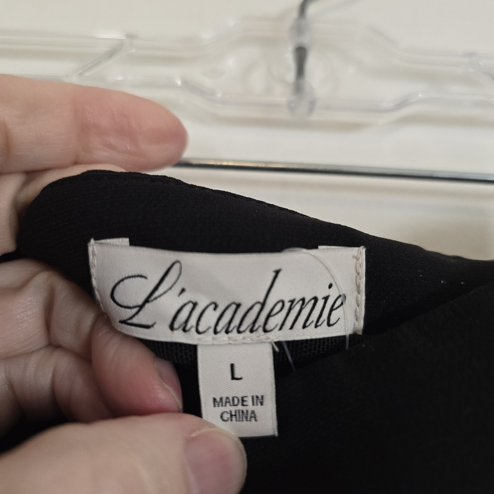 L'academie Marianna Amiens Gown Black Large NWT New - Picture 6 of 13